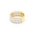 Men's 10K Yellow Gold 3.25ct Baguette Diamond Band Ring