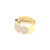  Men's 10K Yellow Gold 1.00ct Baguette Diamond Cuban Ring 