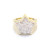 Men's 10K Rose/ White/ Yellow Gold 4.25ct Star Diamond Ring 