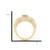  Men's 10K Yellow Gold 2.80ct Baguette Diamond  Ring