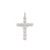 10K White Gold Cross with 3.00ct Diamonds