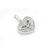 10K White Gold Heart Pendant with 3.00ct Diamonds