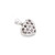 10K White Gold Heart Pendant with 1.55ct  Diamonds