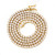 10K  Yellow Gold Fanuk Tennis Chain 5.00ct Diamond 22" inches