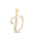  10K Yellow Gold Real Diamond Custom Letter  Pendant 