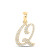  10K Yellow Gold Real Diamond Custom Letter  Pendant 