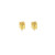 10K Yellow Gold Diamond Square Earrings 0.65ct 