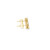 10K Yellow Gold Diamond Square Earrings 0.65ct 