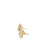 10K Yellow Gold Baguette Diamond Crosss Earrings 0.70ct 