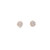 10K Yellow Gold Baguette Diamond Circle Earrings 0.45ct 