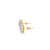 10K Yellow Gold  Baguette Diamond Earrings 0.85ct 