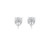 10K White Gold Diamond Earrings 0.95ct 