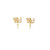 10K Yellow Gold Diamond LOVE Earrings 0.20ct 
