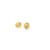 10K Yellow Gold Diamond Crown Style Earrings 0.20ct 