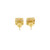 10K Yellow Gold Baguette Diamond Square Earrings 0.90ct 