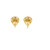 10K Yellow Gold Diamond Round Earrings 0.65ct 
