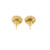 10K Yellow Gold Diamond Flower Earrings 1.70ct 