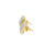 10K Yellow Gold Diamond Square Earrings 1.55ct 