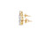 10K Yellow Gold Diamond Round  0.90ctw Earrings