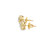 10K  Yellow Gold Diamond Earrings 0.90ct