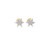 10K  Yellow Gold Star Diamond Earrings 0.25ct