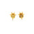 10K  Yellow Gold Star Diamond Earrings 0.25ct