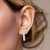 10kt Yellow Gold Hoop Diamond Earrings 0.11ctw