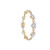 10K  Yellow/White Gold Baguette Diamond Heart Bracelet 4.40ct