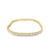 10K  Yellow Gold Baguette Diamond Tennis Bracelet 3.65ct