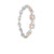  10K  White/Rose Gold Baguette Diamond Bracelet 6.00ct