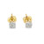 10K Yellow Gold Diamond Earrings 0.15ctw
