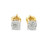 10K Yellow Gold Diamond Earrings 0.26ctw