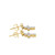 10K Yellow Gold Diamond Cross Earrings 0.50ctw