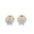 10K Yellow Gold Diamond Earrings 1.55ctw