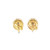 10K Yellow Gold Diamond Earrings 0.10ctw