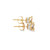 10K Yellow Gold Diamond Heart Earrings 0.17ctw