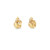 10K Yellow Gold Diamond Heart Earrings 0.17ctw
