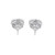 10K  White Gold Diamond Earrings 3.05ct