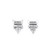 10K  White Gold Diamond Earrings 0.94ct