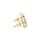 10K  Yellow Gold Baguette Diamond Earrings 1.05ct