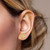 10K  Yellow Gold Canary Diamond Flower Earrings 0.60ct