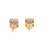 10K  Yellow Gold Diamond Square Earrings 1.05ct