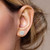 10K  Yellow Gold  Diamond Earrings 0.75ct