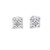 10K  White Gold Diamond Earrings 0.70ct