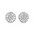 14K  White Gold Baguette Diamond Earrings 2.55ct