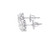 10K  White Gold Baguette Diamond Earrings 0.37ctw