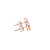 10K  Rose Gold Baguette Diamond Earrings 0.45ctw