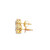 10K  Yellow Gold Diamond Earrings 0.95ctw