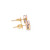10K Yellow Gold Baguette Diamond Rectangle Earrings 0.40ct 