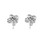 10K White Gold Baguette Diamond Cross Earrings 0.65ct 